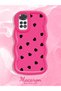 Redmi Note 11 Compatible Shockproof Simple Red Silicone Phone Case Heart Pattern - 2