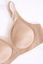 Nude Color Seamless Tulle Detail Laser Cut Bra - 5