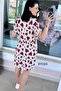 V-Neck Gipeli Viscose Dress 6Y024 - 2