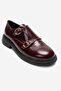 Evelyn Women's Genuine Leather Loafer Claret Red