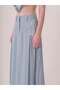 Embroidery Detailed Linen Skirt - 4