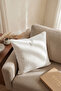 Lamb Skin Look Throw Pillow Cover Soft Teddy Textured Decorative Pillow Cover Cream - 3