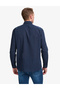 Navy Blue Linen Blend Regular Fit Long Sleeve Shirt 50320941-Vr033 - 5