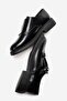 Evelyn Women's Genuine Leather Loafer Black - 5