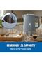 Panache Series Digital Electric Kettle, 1.7L, Smart Touch Display, Double Wall with Stainless S - 6