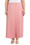 Plus Size Pleated Long Powder Skirt with Elastic Waist - 2