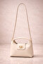 Women's Hand and Shoulder Bag Small Size Stylish Bag with Gold Accessories - 2
