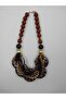 Leopard and Gold Detailed Acrylic Necklace - 2