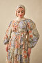 Women's Ethnic Pattern Waist Tie Dress Lilac - 4