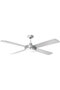 2X E27 CANDELABRA FAN - SILVER - 2