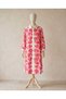 Women's Pink Orange Patterned Shirt Dress Long Sleeve Tunic - 2