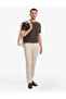 Dark Brown Regular Fit Crew Neck T-Shirt 50327857-Vr084 - 4