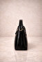 Women's Hand and Shoulder Bag Small Size Stylish Bag with Gold Accessories - 8