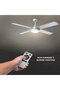 2X E27 CANDELABRA FAN - SILVER - 8