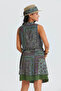 Double Layered Tie-Wrap Ethnic Skirt - 4