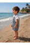 100% Cotton, Comfortable Fit, Striped Boys' Summer Salopet - 3