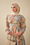 Women's Ethnic Pattern Waist Tie Dress Lilac - 2