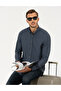 Navy Blue Regular Fit Long Sleeve Shirt 50261305-Vr033 - 3
