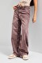 Women's Dark Denim Jeans 4S6-157 Straight Fit Belt Detailed Special Design Denim Jean - 5