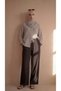 Women's Linen Muslin Palazzo No-Show Pants - 4