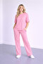 Parachute Stripe Oversize T-Shirt and Pants Two-Piece Set