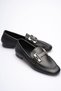Modena Women's Black Stylish Buckle Casual Ballerinas - 2