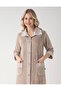 Elegant Zippered Bamboo Cotton Dressing Gown - 2