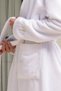 Shimmer Cotton Hooded Women's Bathrobe with Embroidered Detail - 3