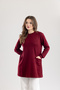 Women's Basic Sweatshirt with Pocket Detail - 2