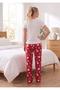 4 Seasons Cotton Ultra Comfort Patterned Pajama Bottoms - 3