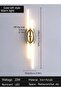 LED wall light (100CM, gold, 3000K warm light)modern living room wall light with transparen - 5
