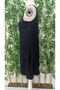 Women's Sleeveless Thick Strap Button Detail Linen Dress with Pockets - 6