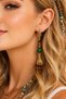 Handmade Bohemian Crystal Brass Apparatus Dangle Women's Earrings