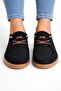 Orthopedic Lace-Up Suede Faux Leather Shoes - 3