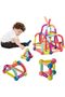 66 Pcs 3D Magnetic Blocks Set for Kids 3+ | Building Tiles Toy, Creative Learning Kit - 4