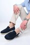 Laceless Rubber Sole Genuine Leather Loafer 333-216 Men's Shoes - 3