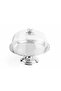 Decorative Glass Covered Steel Cake Stand 31 cm