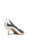 Women's Silver Heeled Shoes - 2