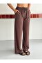 Women's Modal Woven Lace-Up Wide-Leg Pants