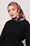 وشاح كريستال بنمط غير متماثل باللون الأزرق الداكن والأحمر الداكن