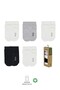 5-Piece Combed Cotton Socks with Socket Box Basic Socks 10131 Gray