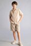 Regular Fit Muslin Shorts for Boys Z5370A626Sm