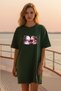 Plus Size Women Short Sleeve Crew Neck T-Shirt Dress Nightgown Comfy Cotton
