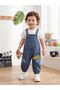 Printed Children's Salopet 2 Piece T-Shirt Jeans Overalls - 3