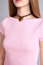 Slim Fit Boat Neck Ribbed Camisole Short Sleeve T-Shirt H5190Ax26Sm - 4