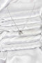 Brass Silver Color Minimal Charm Women's Necklace - 2