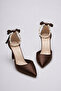 Women's Multi-Purpose Stiletto Heeled Shoes with Bow Ties and Ribbons, 5 Models, 8 cm Pointed Toe - 5