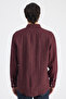 Ds Damat Comfort Burgundy Striped Shirt - 3