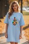 Plus Size Women Short Sleeve Crew Neck T-Shirt Dress Nightgown Comfy Cotton