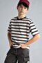100% Cotton New Regular Fit Crew Neck Patterned Short Sleeve T-Shirt for Boys H4342A826Hs